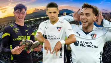 Facundo Rodríguez, Alex Arce y Ezequiel Piovi (Foto tomada de: Liga de Quito/Primicias/API)