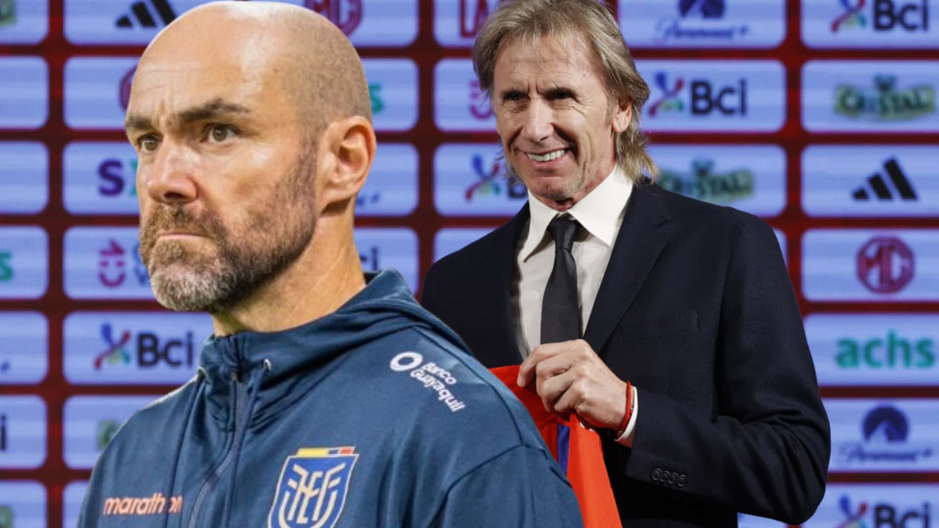Félix Sánchez y Ricardo Gareca