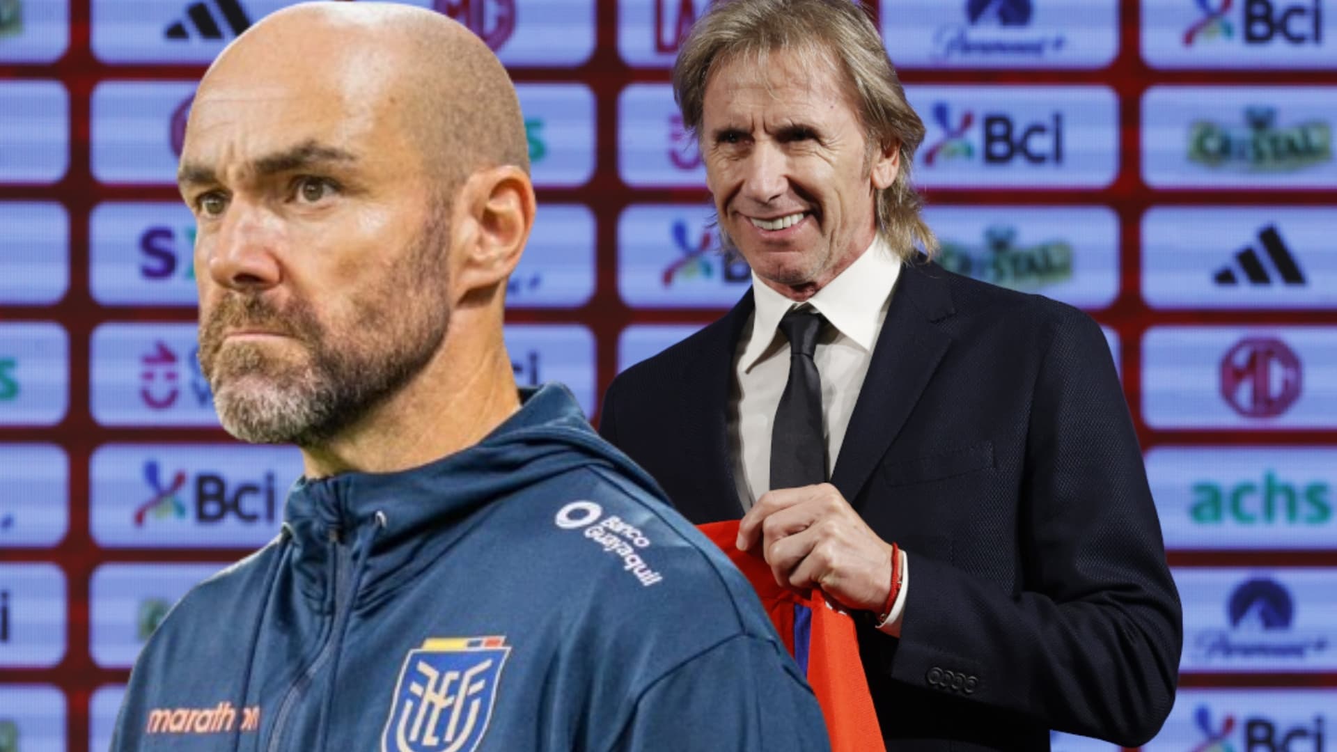 Félix Sánchez y Ricardo Gareca