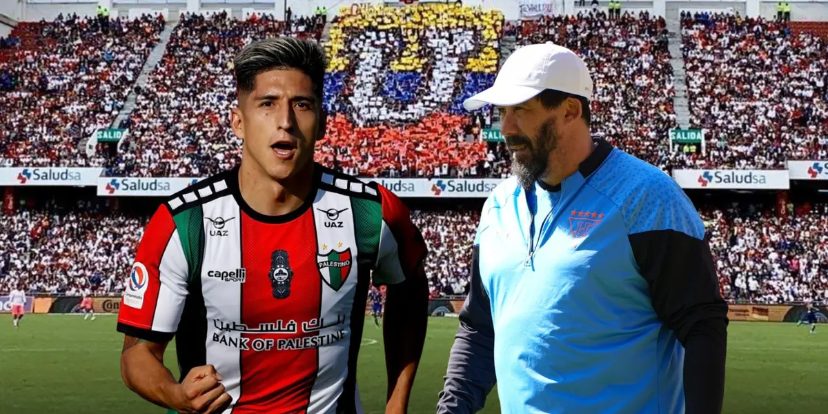 Fernando Cornejo, Pablo Sánchez. Foto tomada de: Instagram Palestino/Liga de Quito