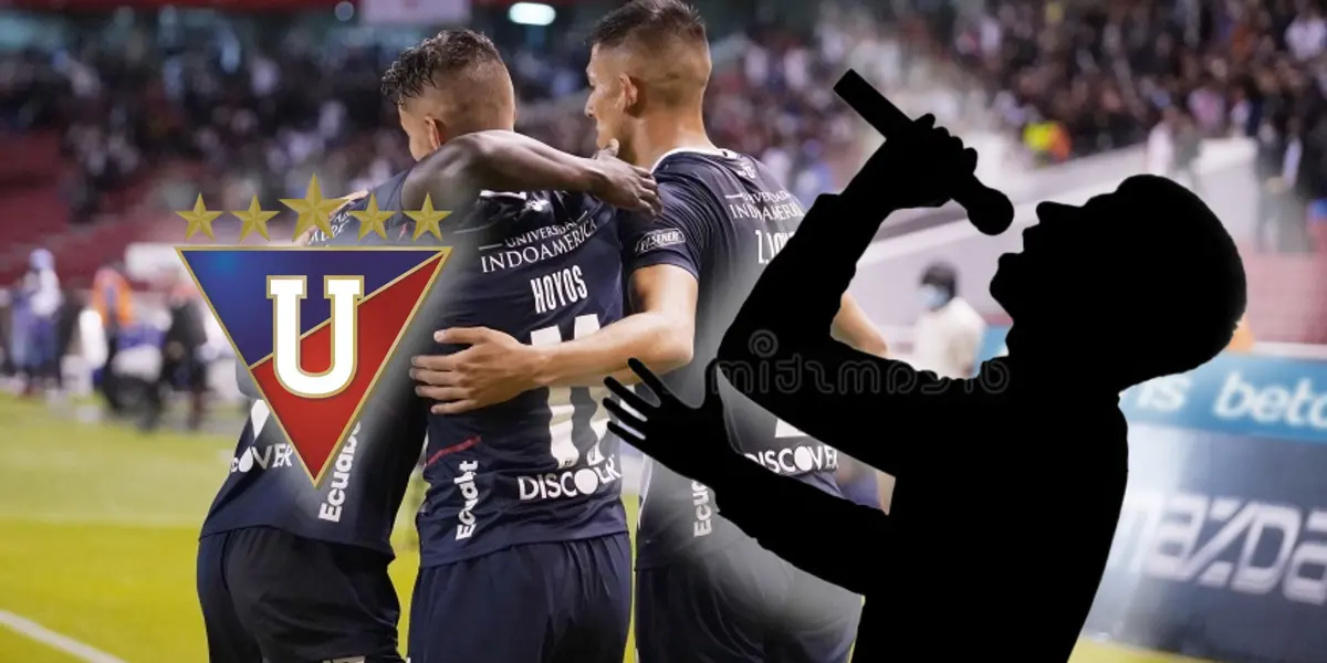 Festejo de los jugadores de LDU (Fuente: Afición Central)