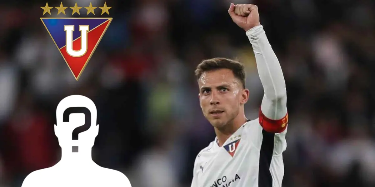 Foto: Pamela Suntaxi, rueda de prensa de Liga Deportiva Universitaria