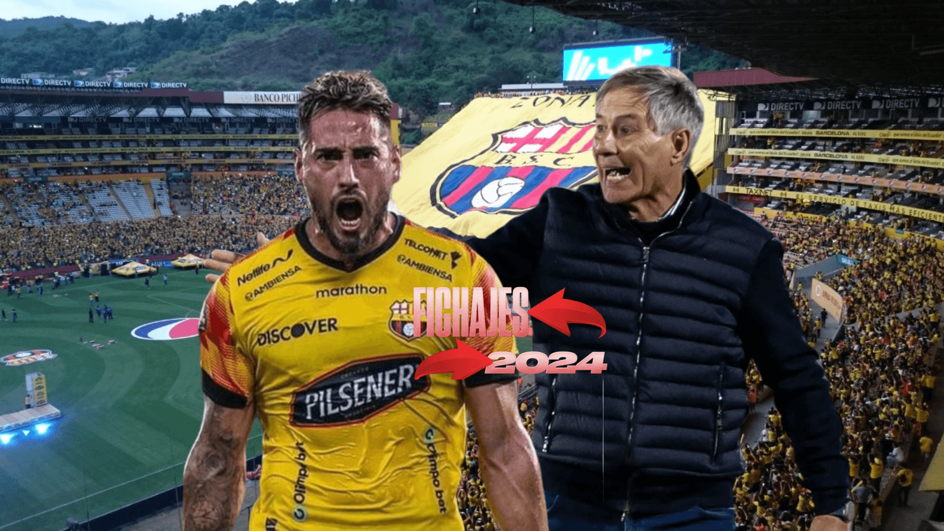 Francisco Fydriszewski, Ariel Holan. Foto tomada de: Barcelona SC