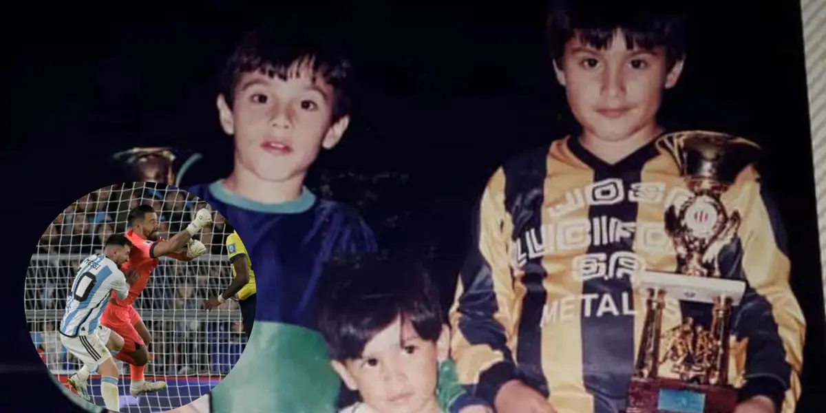 Hernán Galíndez,  Lionel Messi. FOTO: Selección Argentina