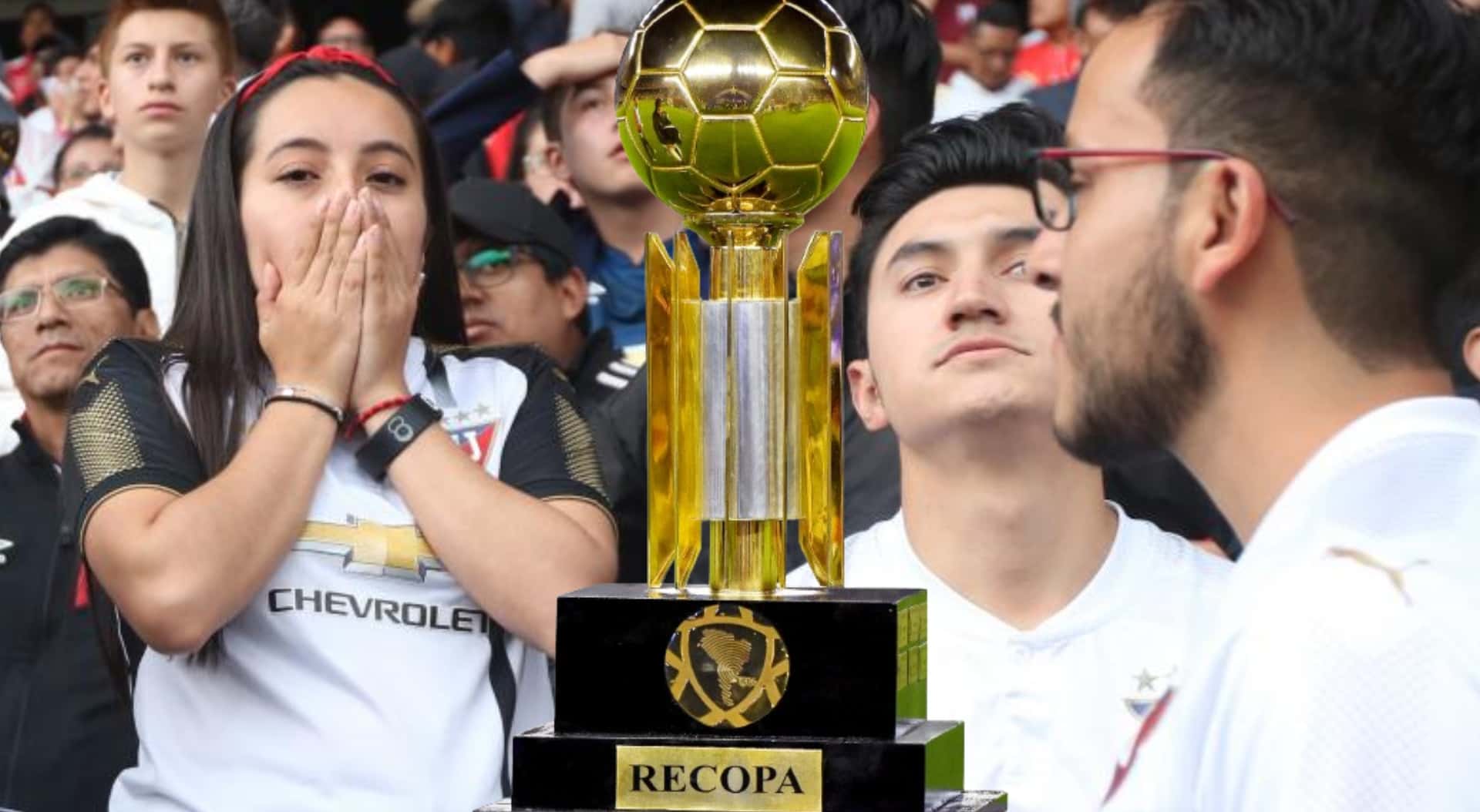 Hinchada de LDU y Recopa