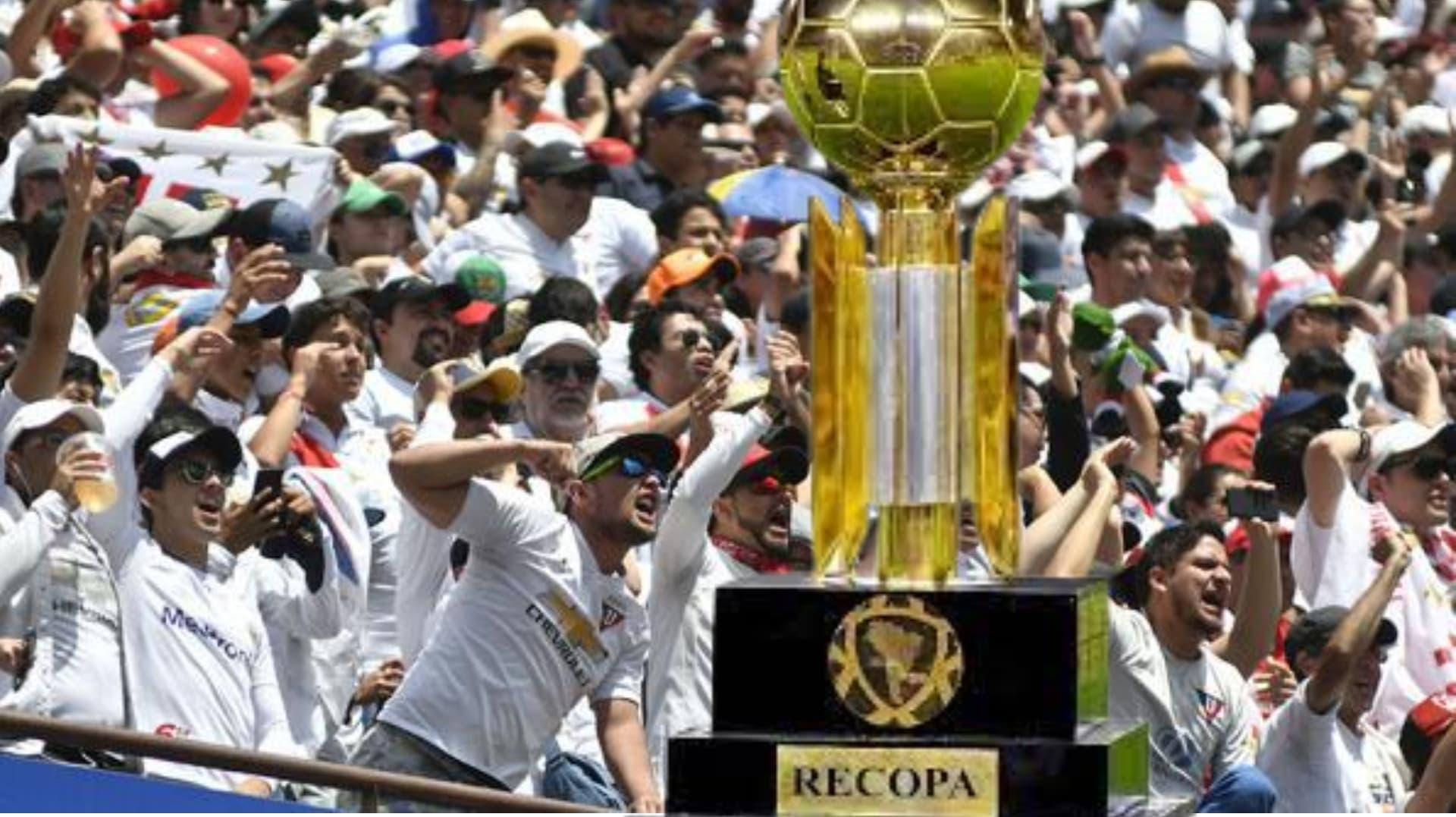 Hinchada de Liga de Quito y Recopa