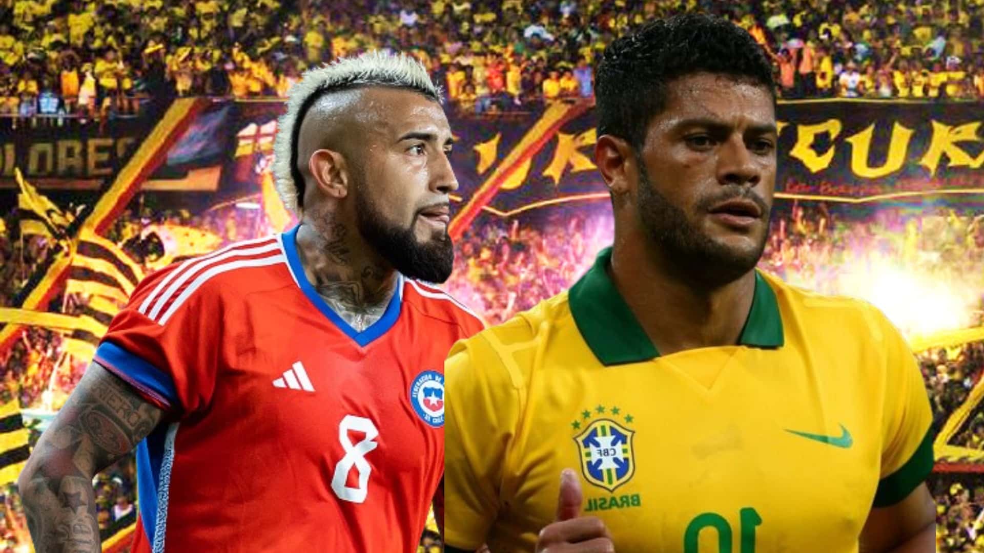 Hulk y Arturo Vidal