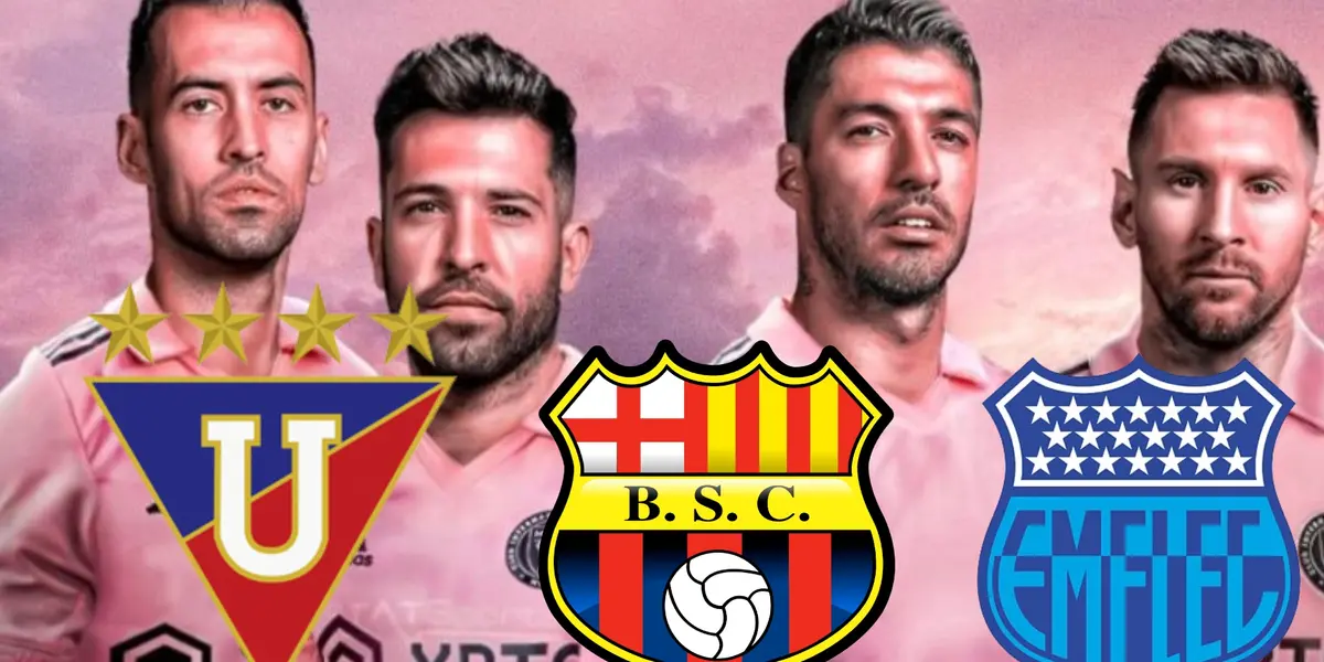 Inter de Miami, LDU, Barcelona SC y Emelec