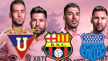 Inter de Miami, LDU, Barcelona SC y Emelec