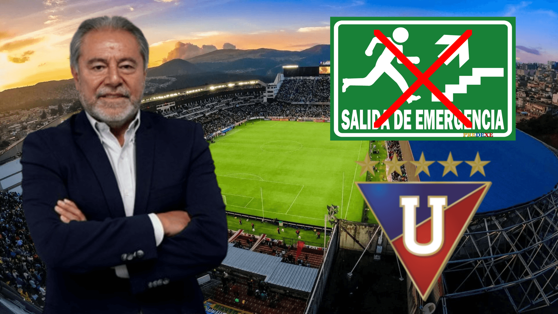 Isaac Álvarez en el Estadio Rodrigo Paz (Foto tomada de: Liga de Quito/Primicias/Extintor/Wikipedia)