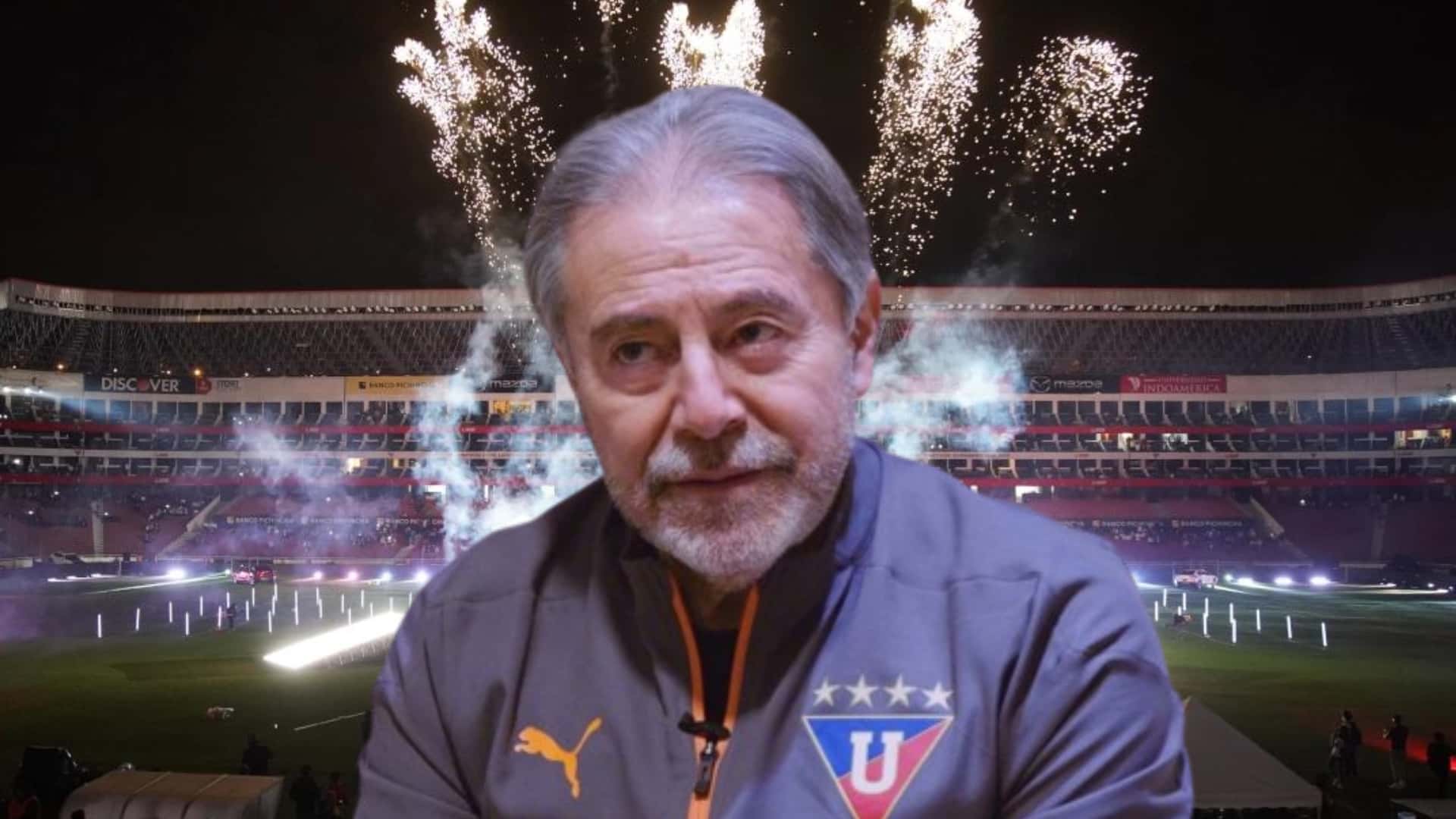 Issac Álvarez dirigente de LDU