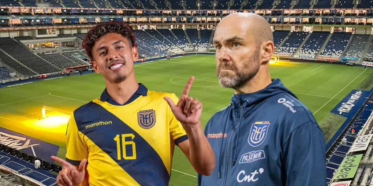 Jeremy Sarmiento, Félix Sánchez Bas. Foto tomada de: La Tri