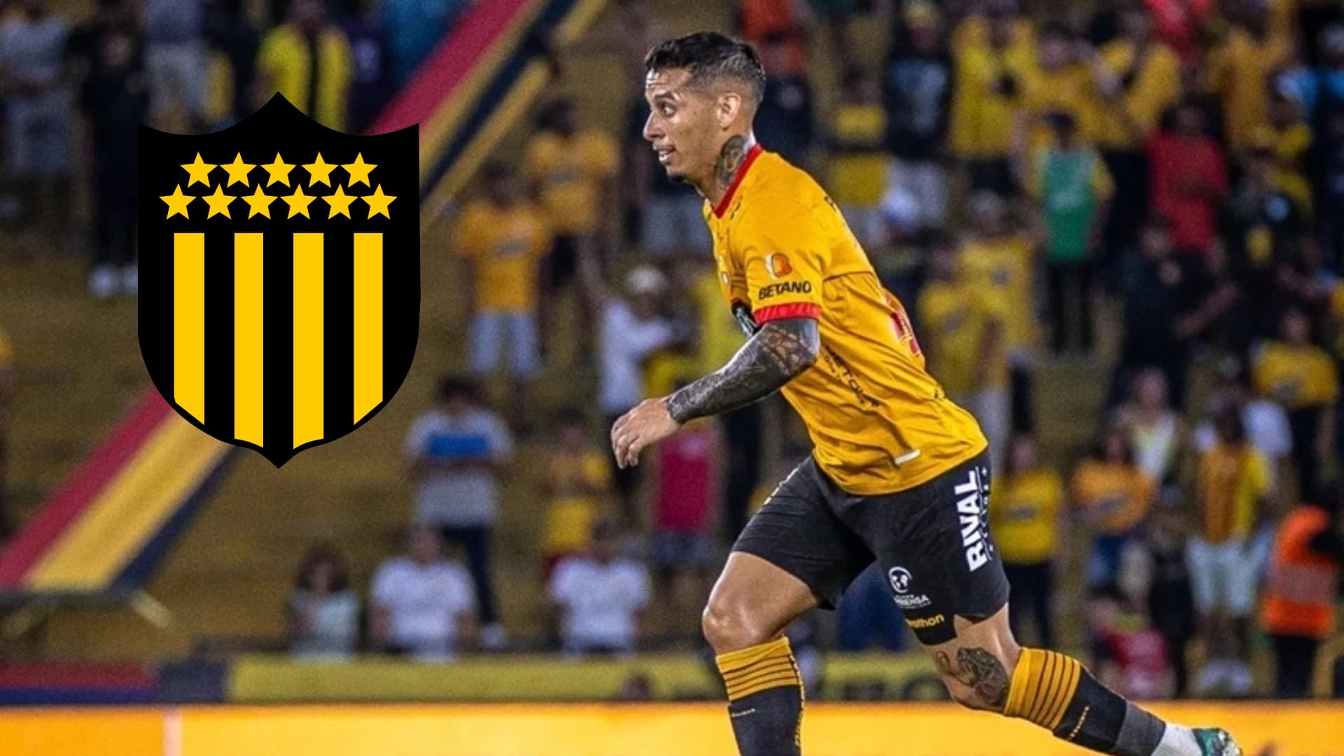 Jesús Trindade y Peñarol / Foto de: Nación Fútbol Ecuador