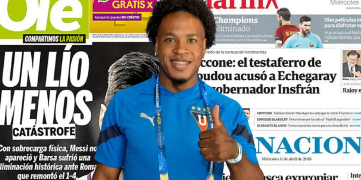 Jhojan Julio jugador de LDU