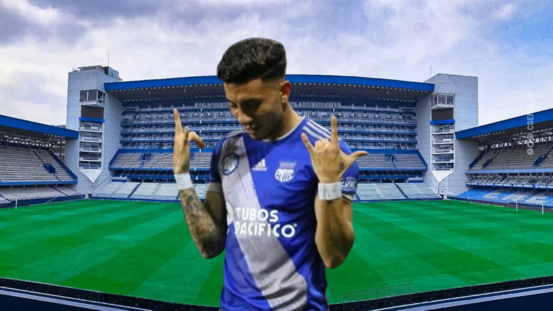 Joao Rojas con la camiseta de Emelec. Foto: Primicias