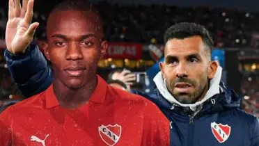Johnny Quiñónez y Carlos Tevez