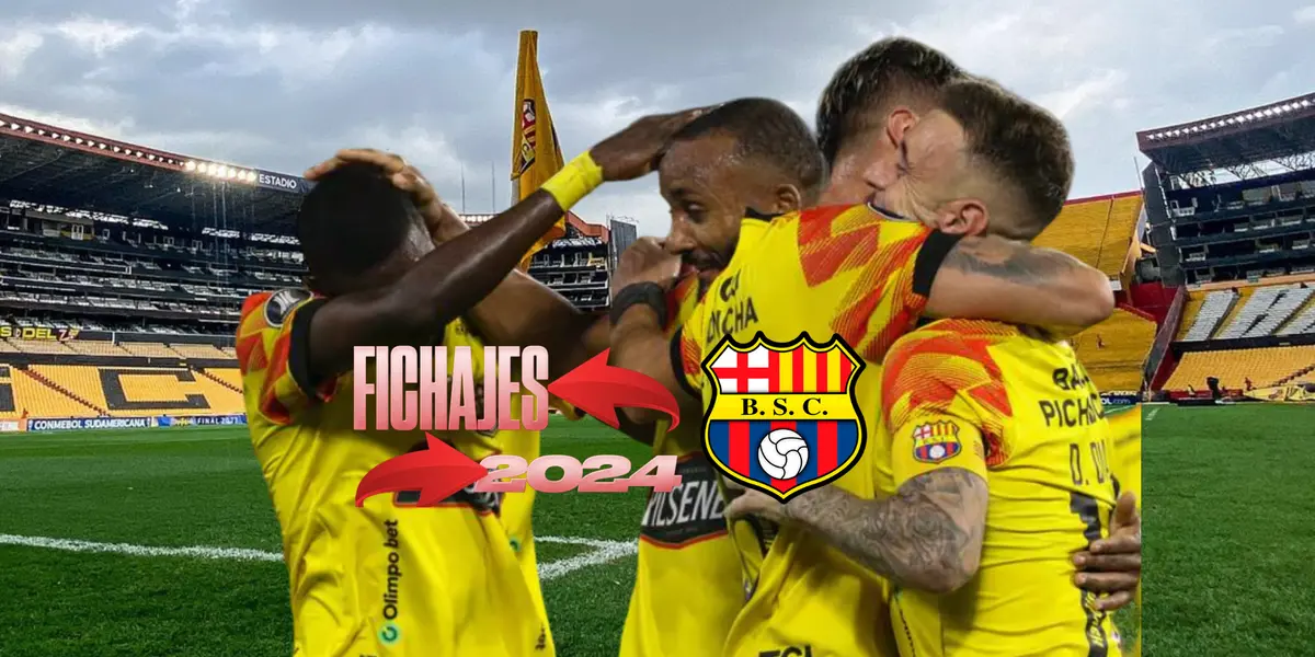 Jugadores de Barcelona SC. Foto tomada de: Barcelona SC