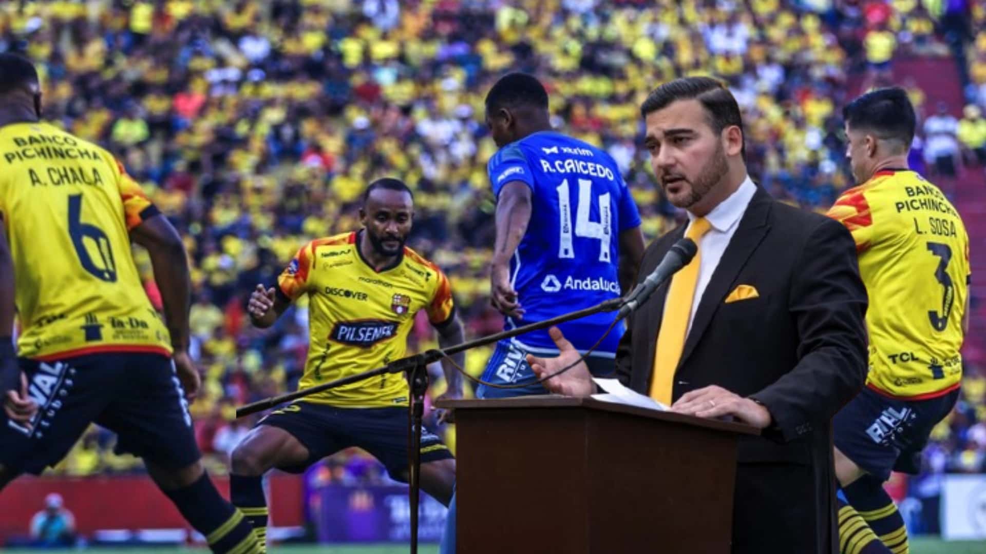 Jugadores de BSC y Antonio Álvarez. Foto. Olé