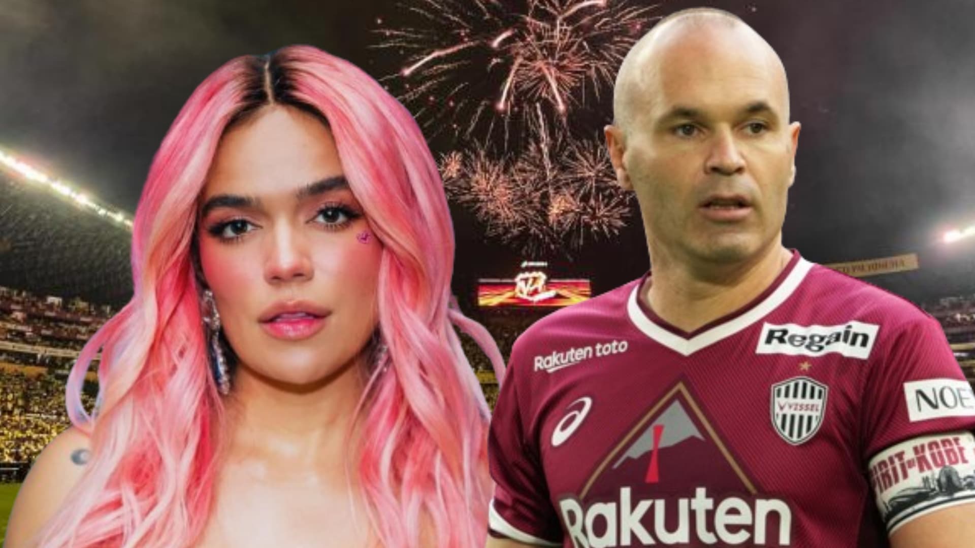 Karol G y Andrés Iniesta