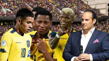 Kendry Páez arrepentido, Gonzalo Plata llorando, Arboleda enojado, Francisco Egas. Foto tomada de: Ecuavisa/FEF/La Tri