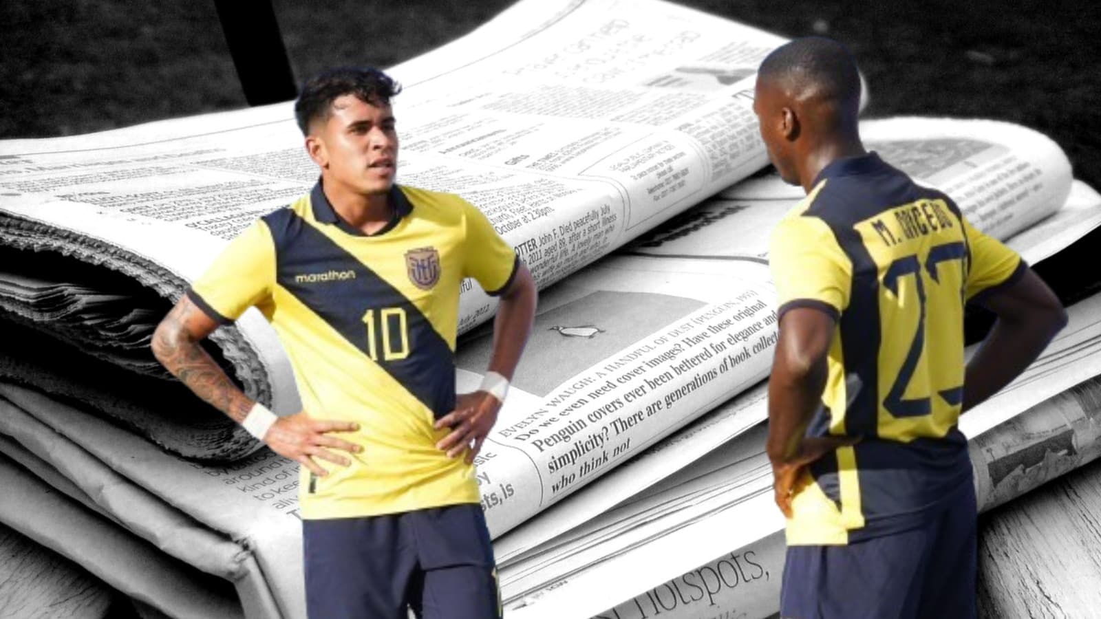 Kendry Páez junto a Moisés Caicedo (FOTO: Libre pensado/ La Tri)