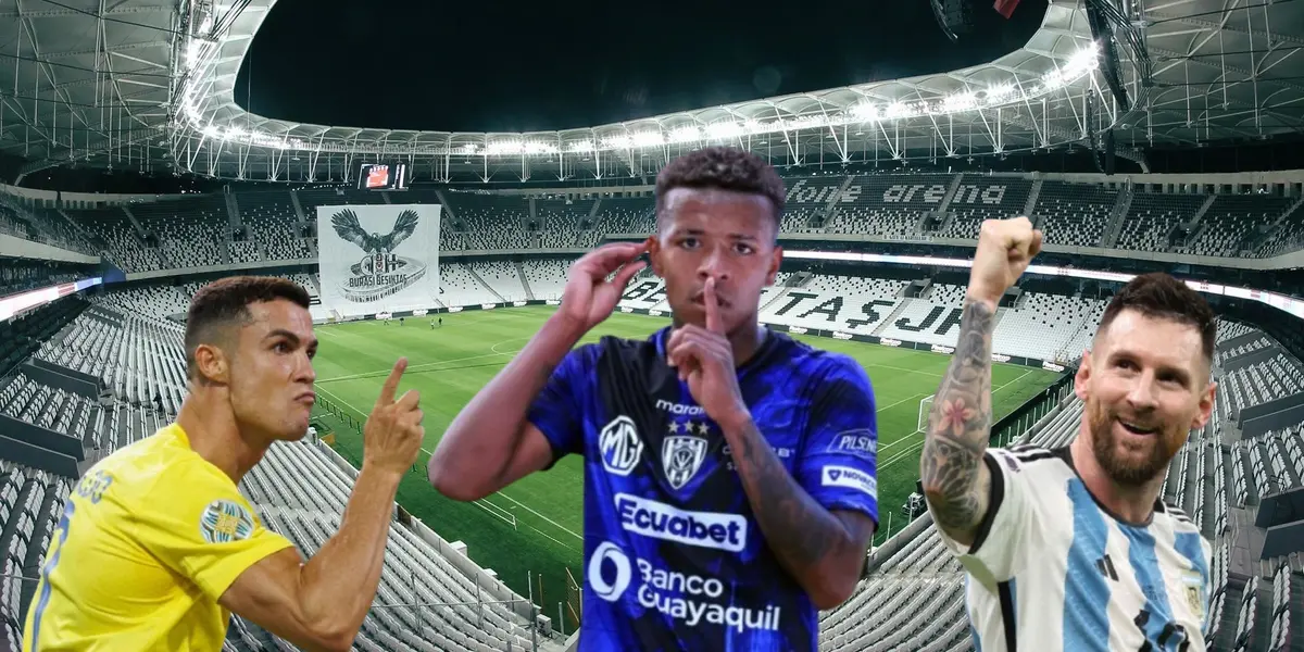 Keny Arroyo, Lionel Messi y Cristiano Ronaldo / Foto de: Nación Fútbol Ecuador