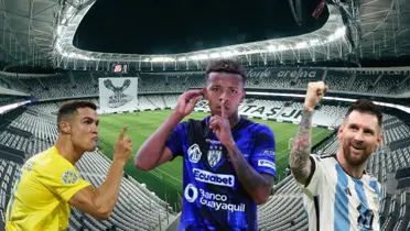 Keny Arroyo, Lionel Messi y Cristiano Ronaldo / Foto de: Nación Fútbol Ecuador