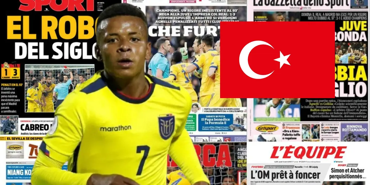 Keny Arroyo y Turquía / Foto de: Nación Fútbol Ecuador