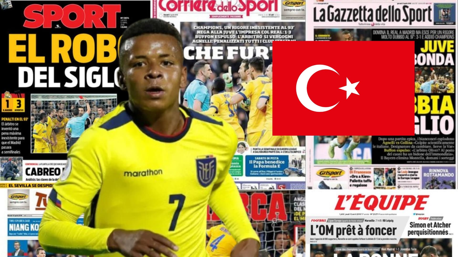 Keny Arroyo y Turquía / Foto de: Nación Fútbol Ecuador
