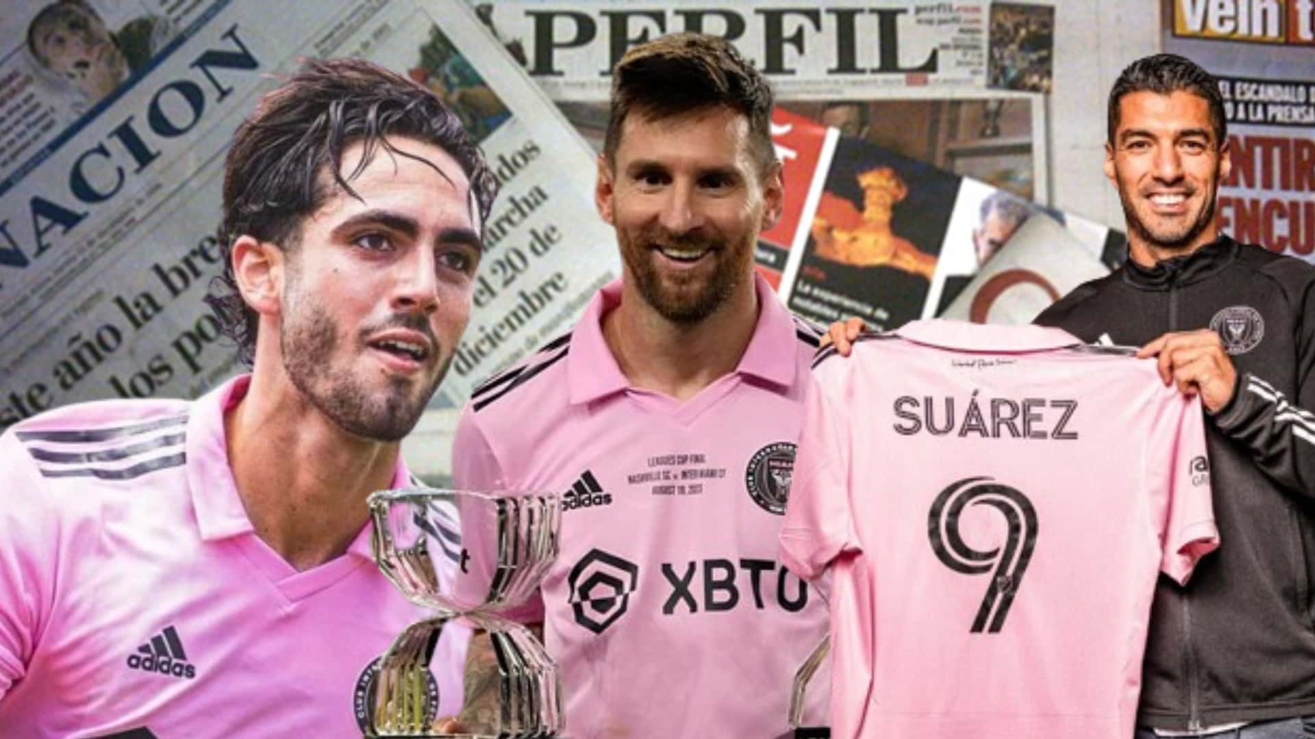 Leo Campana, Lionel Messi y Luis Suárez