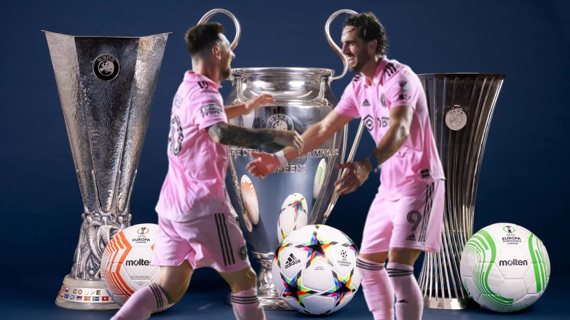 Leo Campana y Lio Messi
