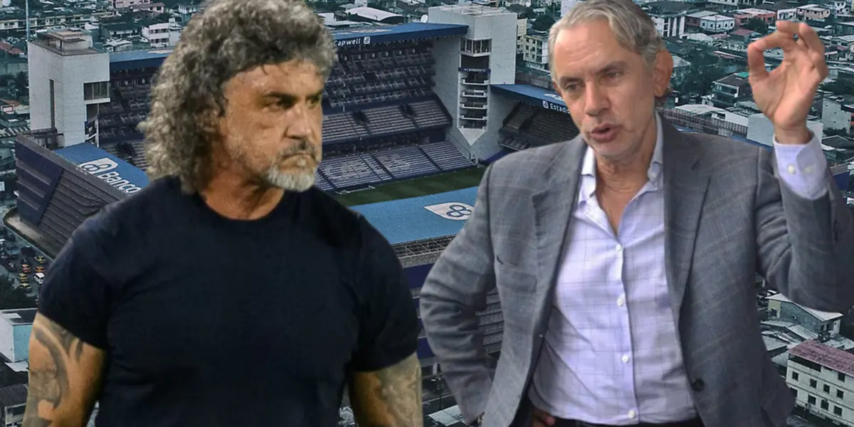 Leonel Álvarez y José Pileggi (Foto tomada de: Wikipedia/Colprensa/El Universo)