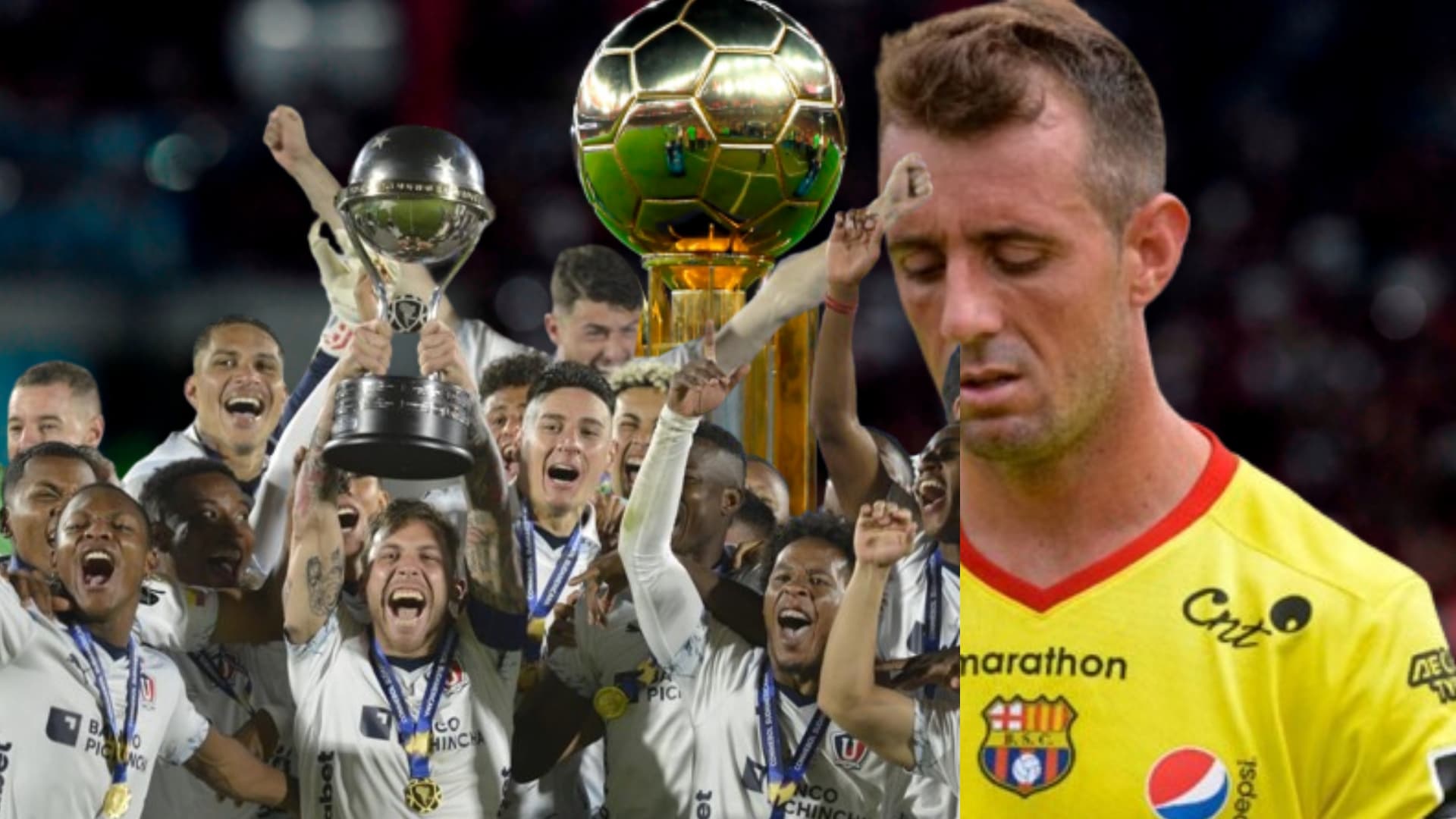 Liga de Quito campeón y Damián Díaz