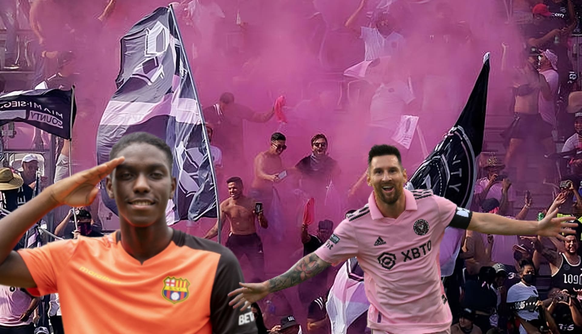 Lionel Messi, Allen Obando FOTO: Primicias