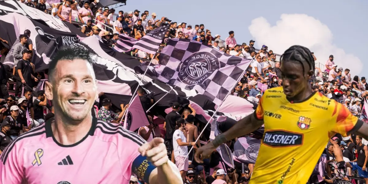 Lionel Messi y Allen Obando / Foto de: Nación Fútbol Ecuador