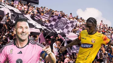 Lionel Messi y Allen Obando / Foto de: Nación Fútbol Ecuador