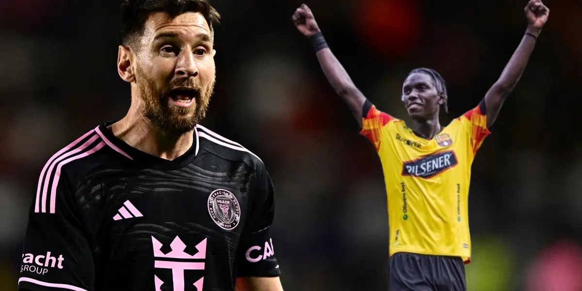 Lionel Messi y Allen Obando / Foto de: Nación Fútbol Ecuador