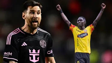 Lionel Messi y Allen Obando / Foto de: Nación Fútbol Ecuador