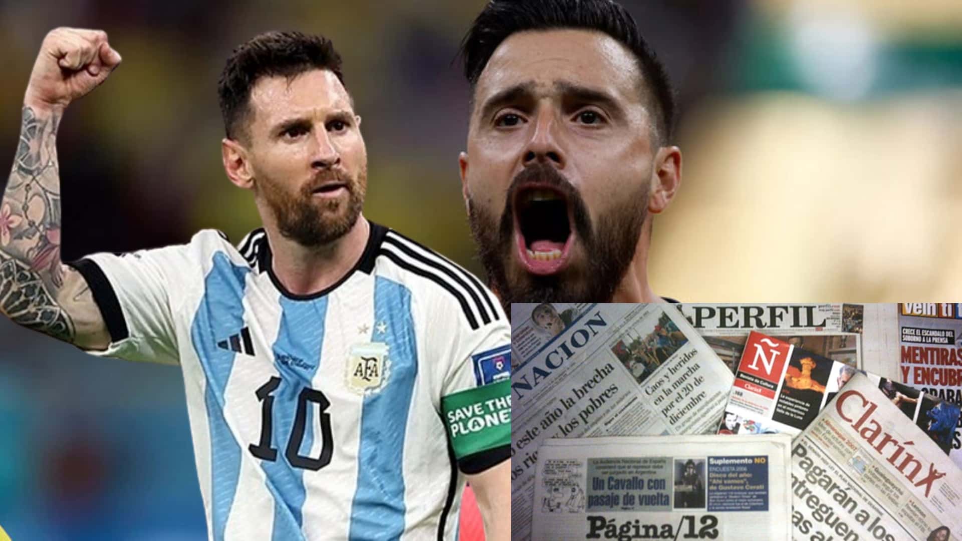 Lionel Messi y Hernán Galíndez