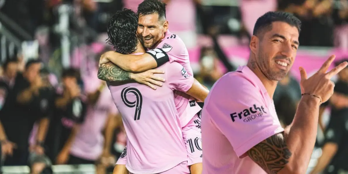 Luis Suárez, Leo Campana y Lio Messi