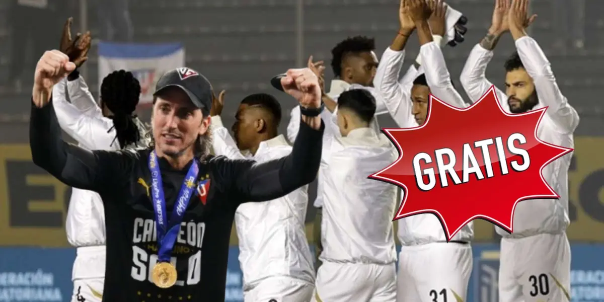 Luis Zubeldía y Liga de Quito 2025 / Foto de: Nación Fútbol Ecuador