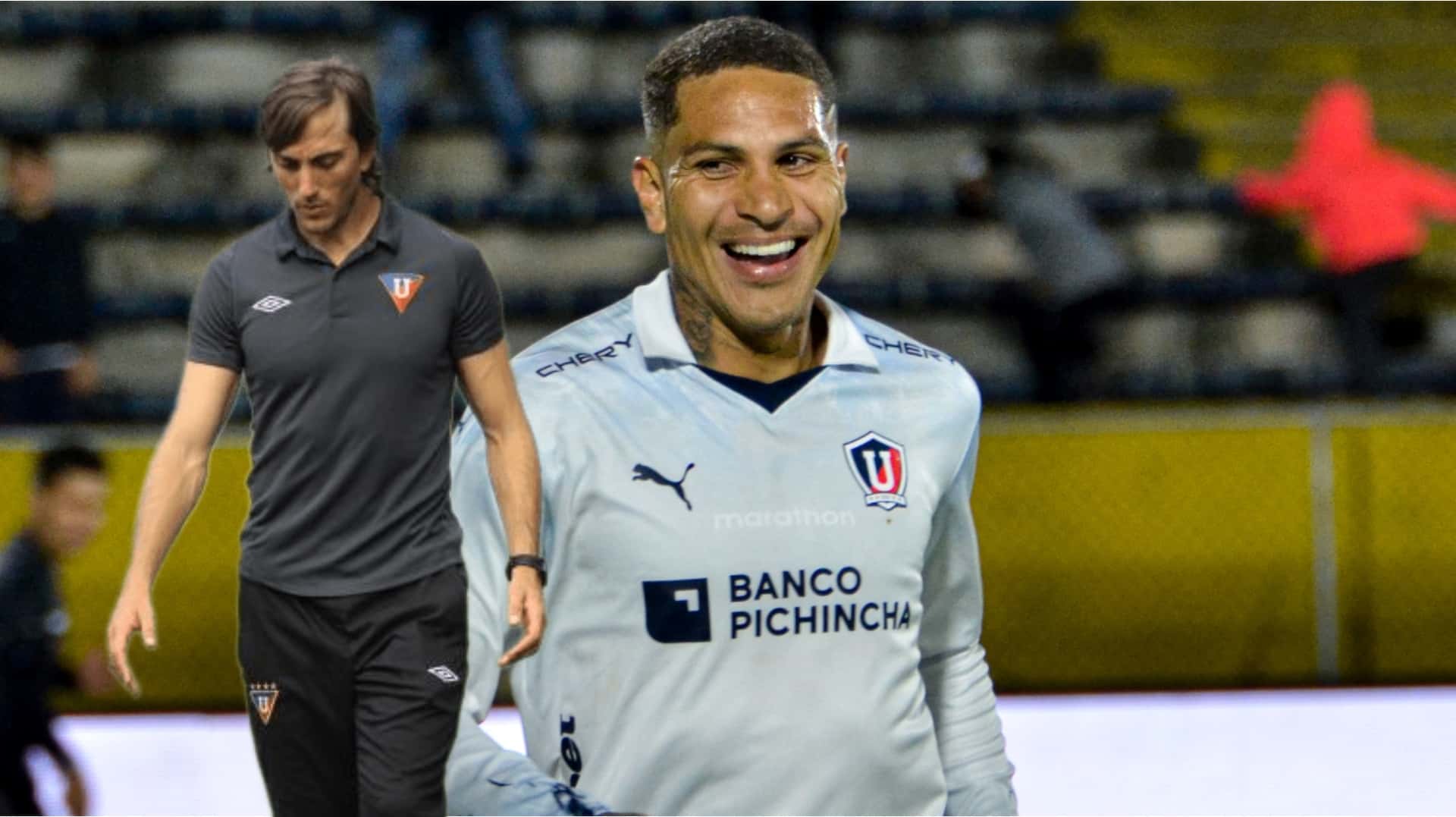 Luis Zubeldía y Paolo Guerrero