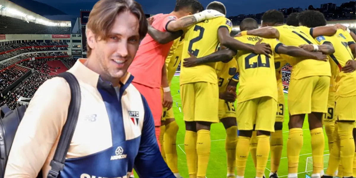 Luis Zubeldía y Selección Ecuatoriana (Foto tomada de: Primicias/São Paulo/AFP)