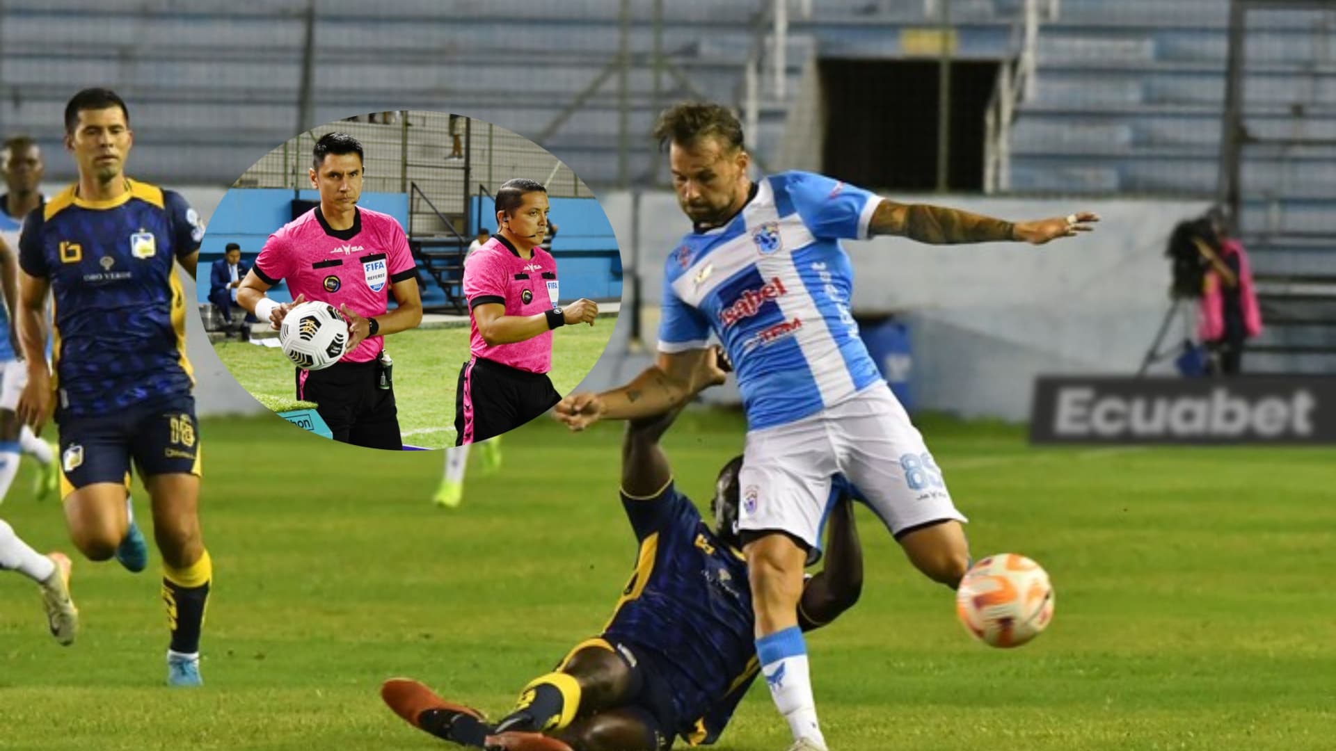 Manta FC vs Defín.Foto. Ecuavisa. Olé