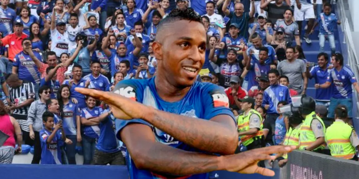 Miller Bolaños jugador de Emelec