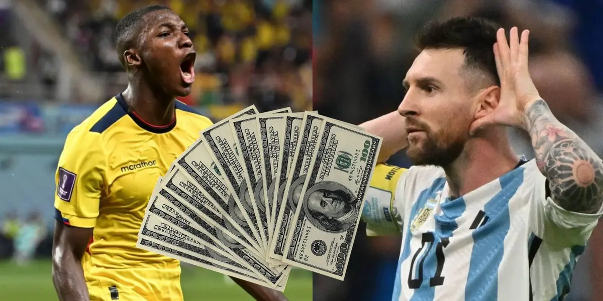 Histórico, el valor de Moisés Caicedo superó al de Lionel Messi por $10 millones