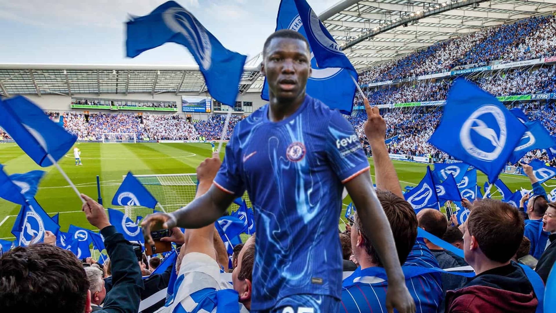 Moisés Caicedo y Brighton / Foto de: Nación Fútbol Ecuador