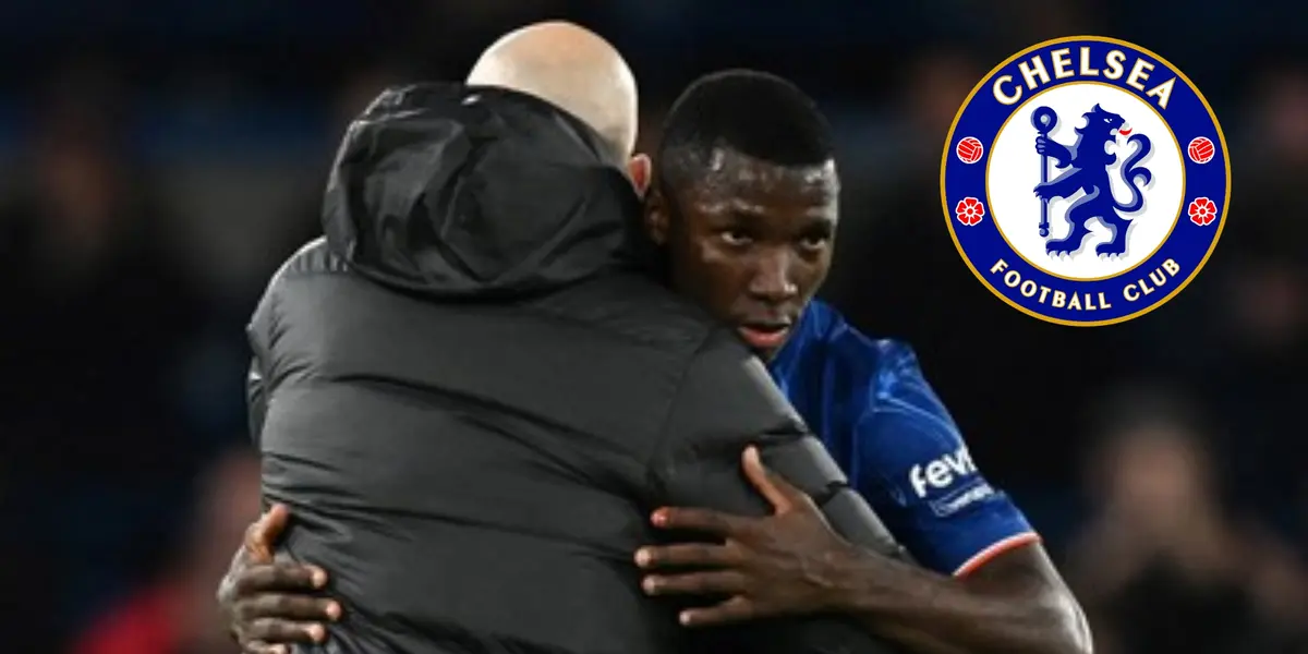 Moises Caicedo y Enzo Maresca. Foto. Olé