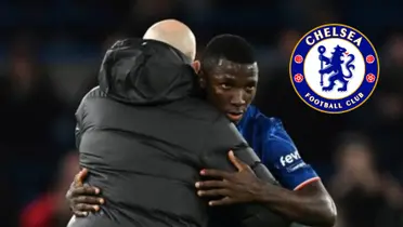 Moises Caicedo y Enzo Maresca. Foto. Olé