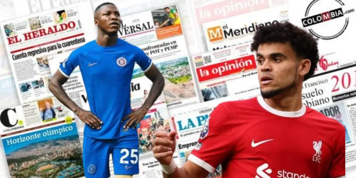 Moisés Caicedo y Luis Díaz